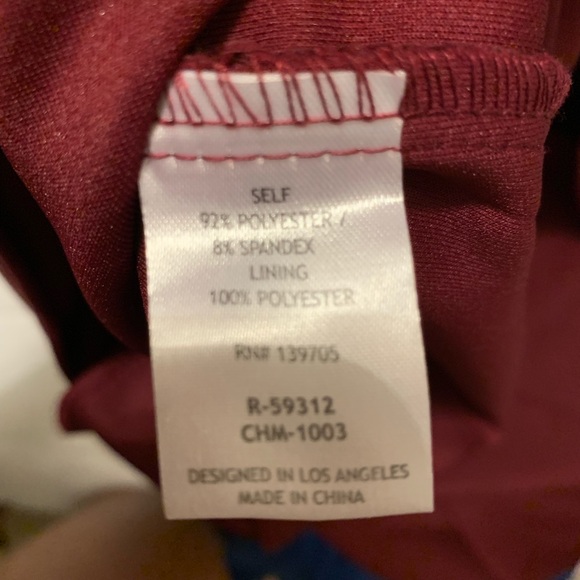 Burgundy Formal Maxi Dress Gown - Picture 8 of 8